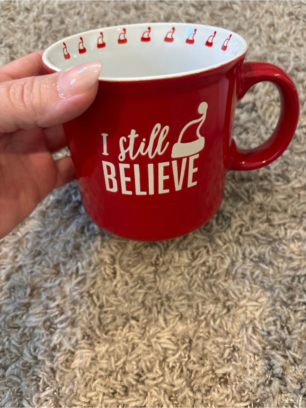 FAO Schwarz Red 'I Still Believe' Ceramic Mug